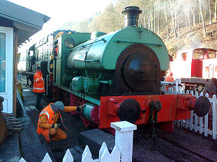 Our original engine, a Saddle Tank still waiting to be restored